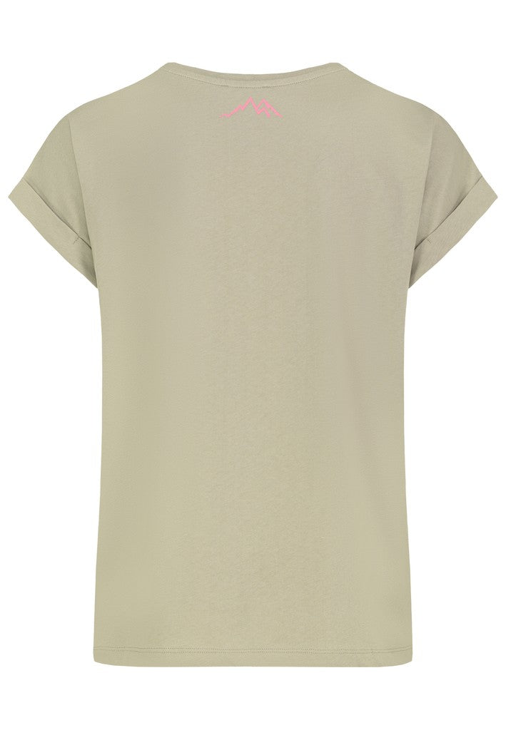 D12022AH02335R AUTHENTIC STYLE wmn - T-Shirt mit Stickmotiv 12200 jadeite green