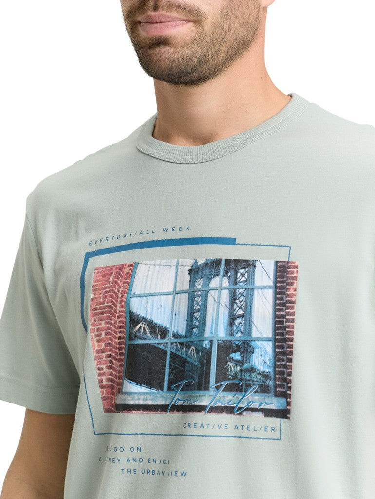 1050137 TOM TAILOR men - T-Shirt 12792 green