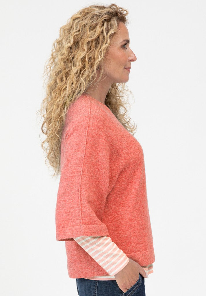 78033 BIANCA - Pullover RABEA 397 tulip melange