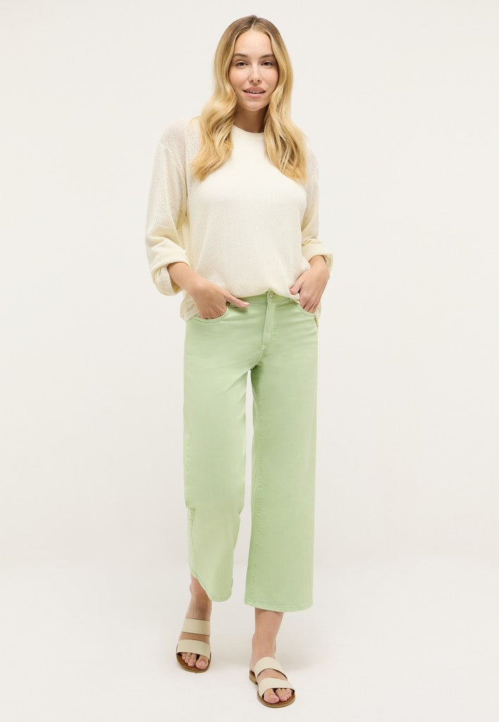 178 LINN - ANGELS Jeans Coulotte 5555 pistachio used