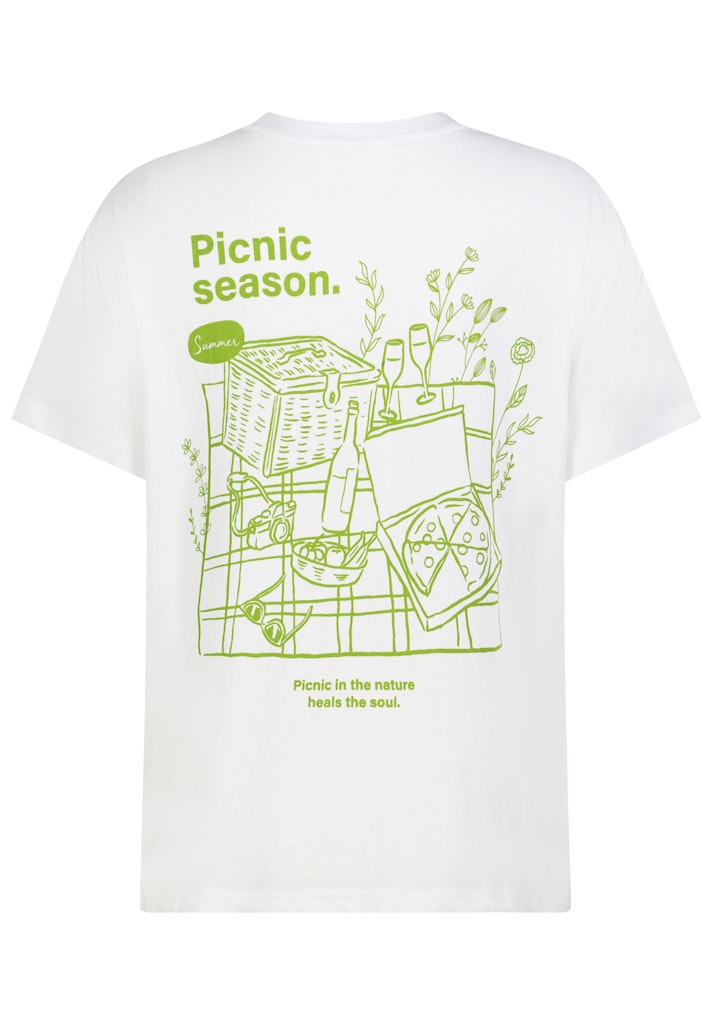 D12022AH02645V AUTHENTIC STYLE wmn - T-Shirt mit Backprint 22000 offwhite