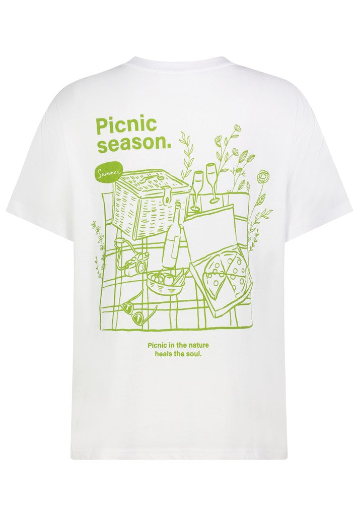 D12022AH02645V AUTHENTIC STYLE wmn - T-Shirt mit Backprint 22000 offwhite