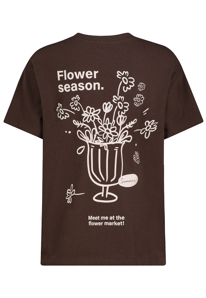 D12022AH02645V AUTHENTIC STYLE wmn - T-Shirt mit Backprint 21400 hazel brown
