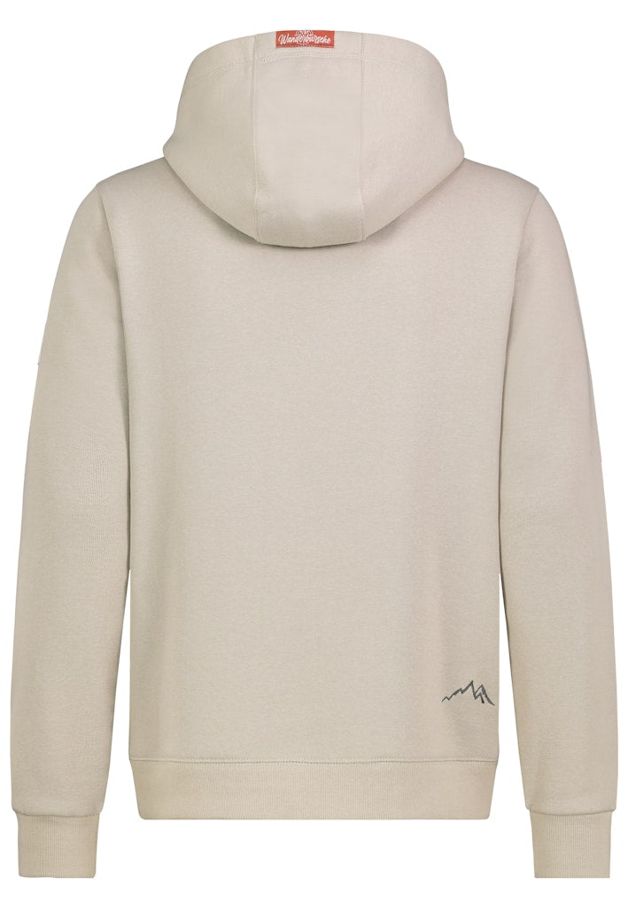 H10600BC21504B1 - AUTHENTIC STYLE men - Hoodie mit Stickmotiv 20200 light sand