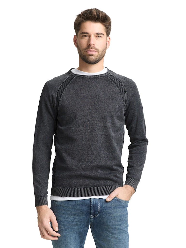 1050094 TOM TAILOR men - Pullover 10668 sky captain blue