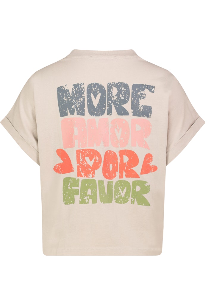 D12048M02741B AUTHENTIC STYLE wmn - T-Shirt mit Backprint 20300 ash beige