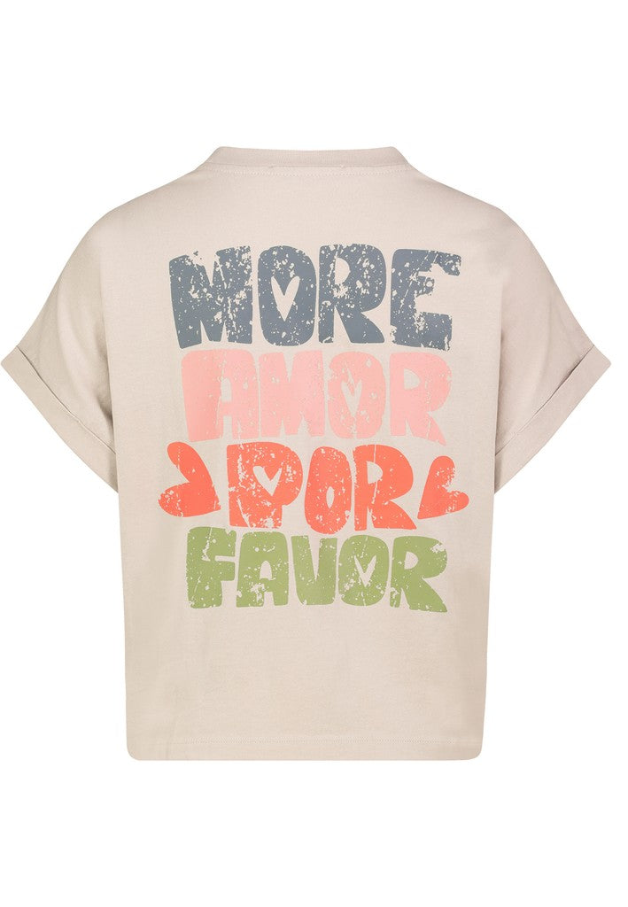 D12048M02741B AUTHENTIC STYLE wmn - T-Shirt mit Backprint 20300 ash beige