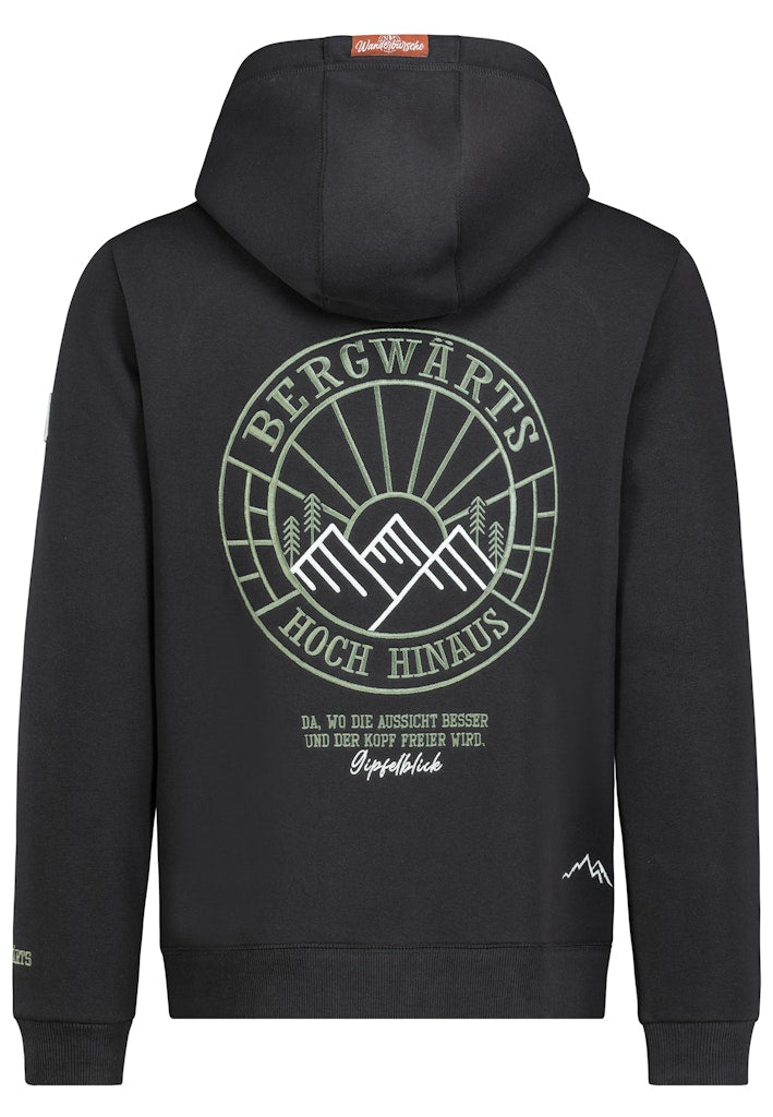 H10600BC21554A2 - AUTHENTIC STYLE men - Hoodie mit Stickmotiv 23400 dark grey
