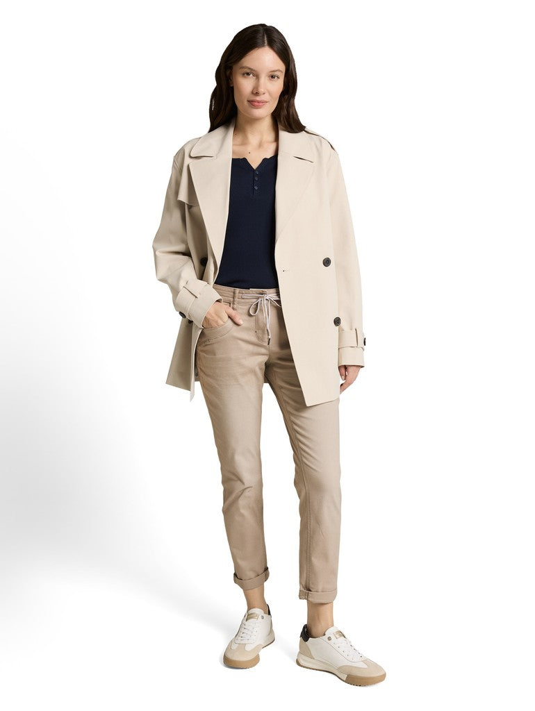 1040963 TOM TAILOR wmn - Hose tapered relaxed 32208 ashbeige