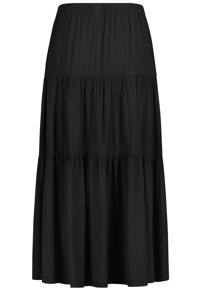 D60124M50257A3 AUTHENTIC STYLE wmn - Maxi-Volantrock 24000 black