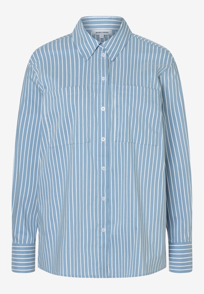 51932480 MORE&MORE - Long Shirt Blouse 2339 stripes