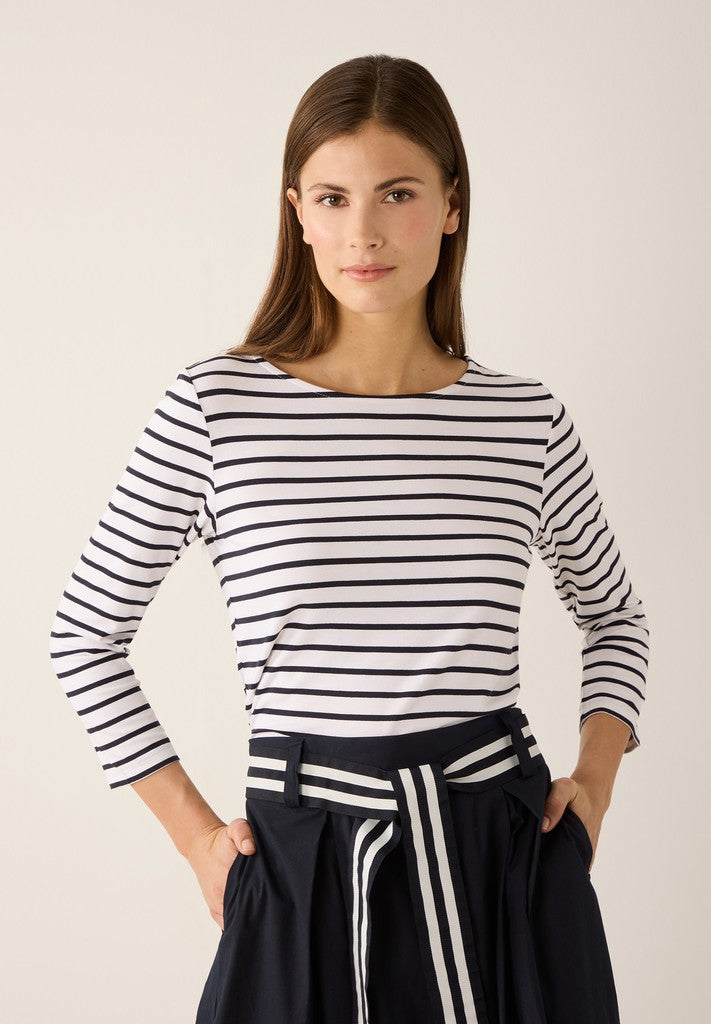 88880498 MORE&MORE - Striped Shirt, 3/4 2010 woven stripesSleeve