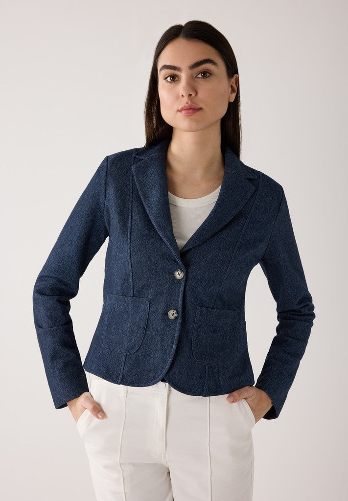 61816600 MORE&MORE - Jersey-Blazer denim Optik 0963 summer lavender