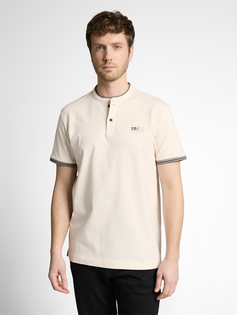 1050196 TOM TAILOR men - T-Shirt 10348 gardenia white