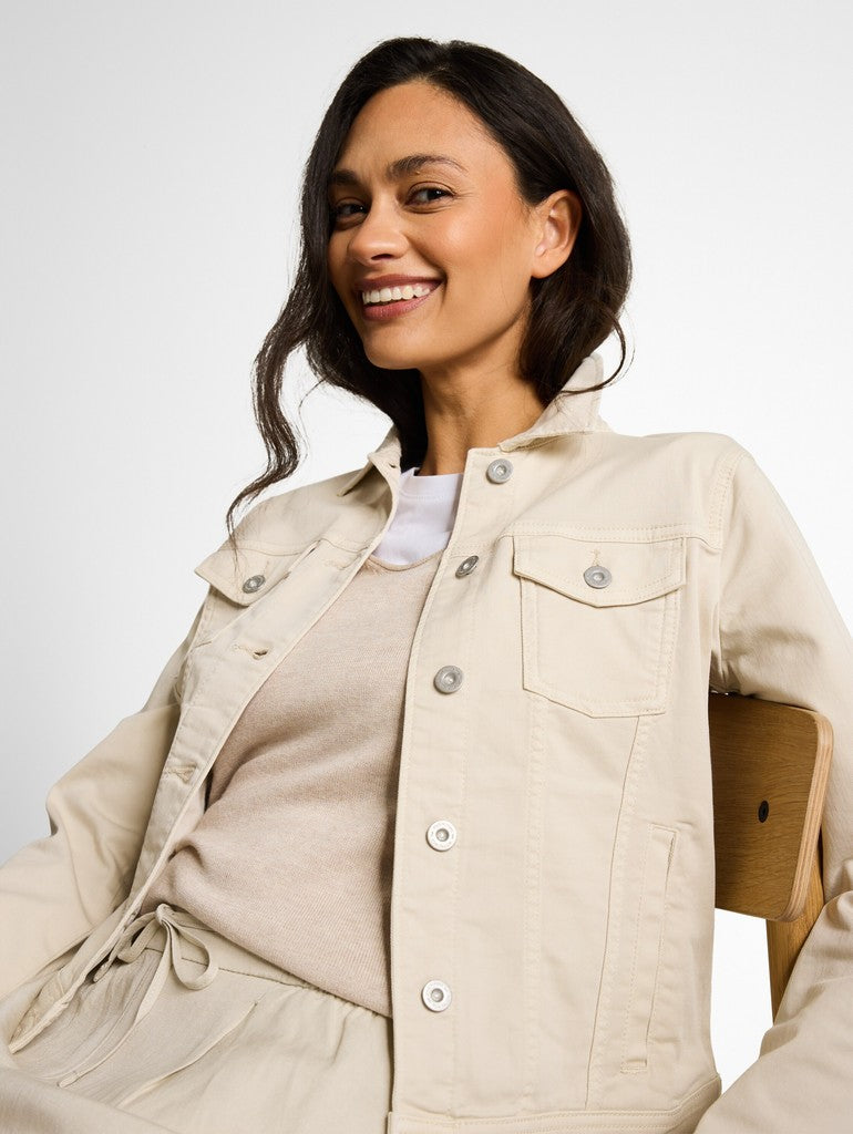 1050531 TOM TAILOR wmn - Jeansjacke 40487 stone sand beige
