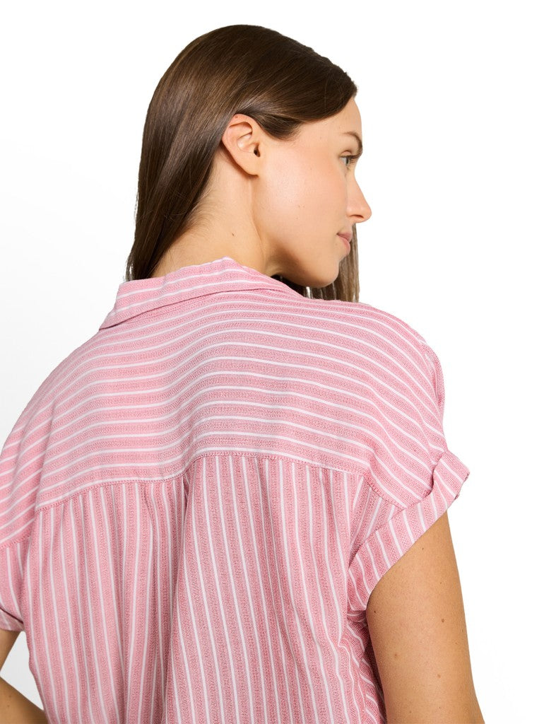 1049797 TOM TAILOR wmn - Bluse 39663 cozy pink white stripe