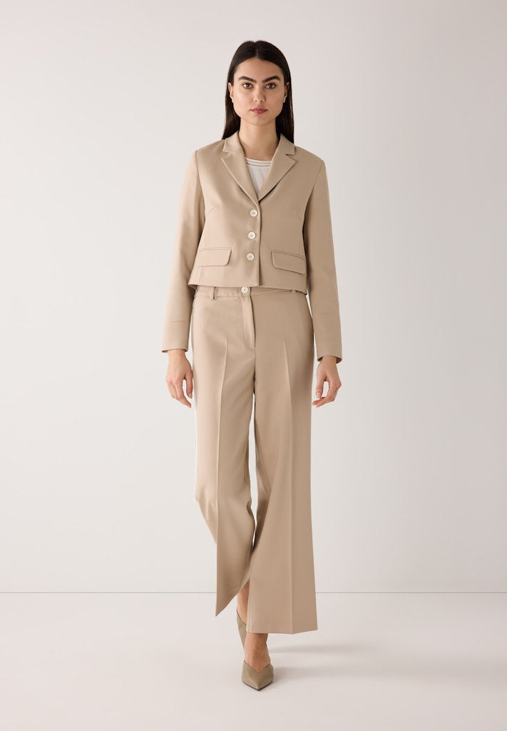 61810518 MORE&MORE - Contrast Shirt 0041 off white