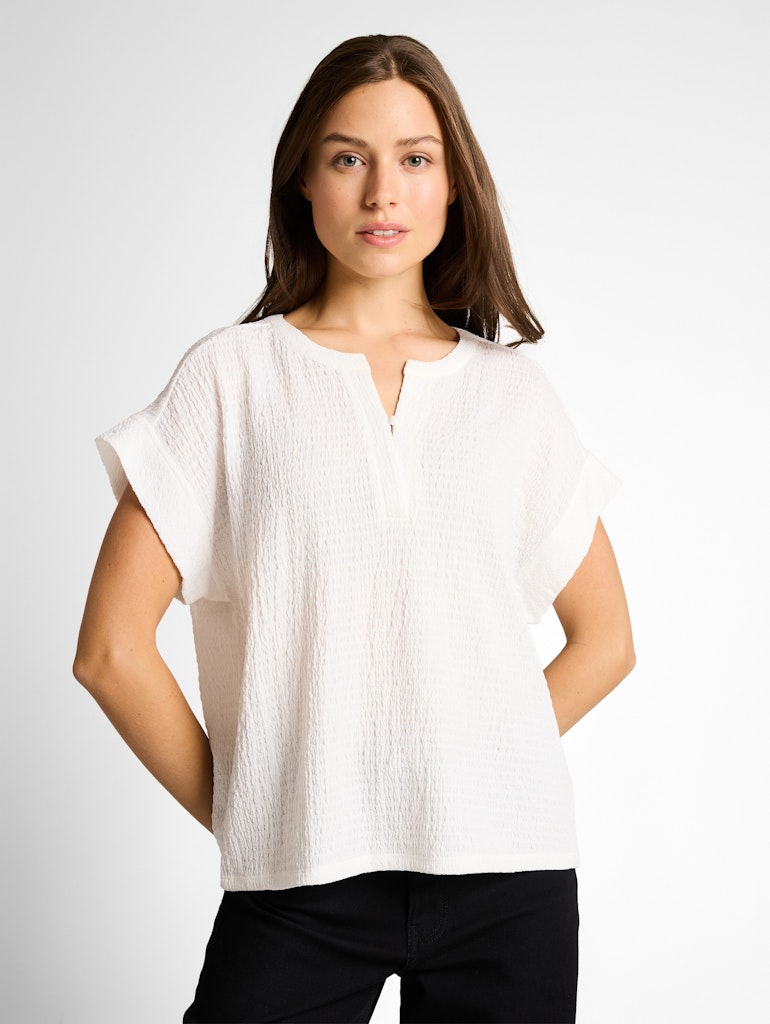 1050841 TOM TAILOR wmn - T-Shirt 10315 offwhite