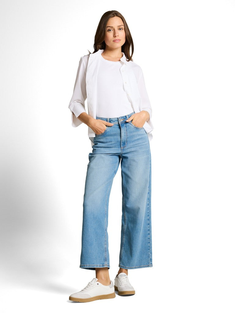 1050399 TOM TAILOR wmn - TTNELMA CULOTTE Jeans 10112 clean light stone blue denim