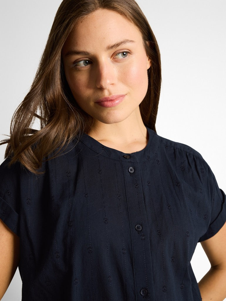 1049807 TOM TAILOR wmn - Loose Fit Bluse 10668 sky captain blue