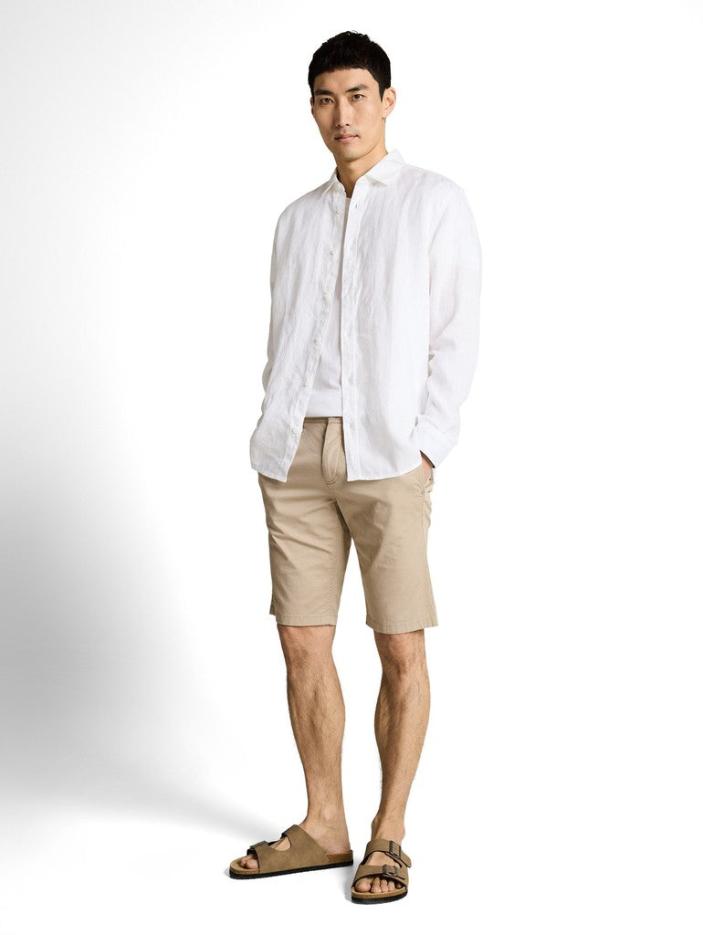 1049727 TOM TAILOR men - Chino Shorts 39609 beige mini geometric print