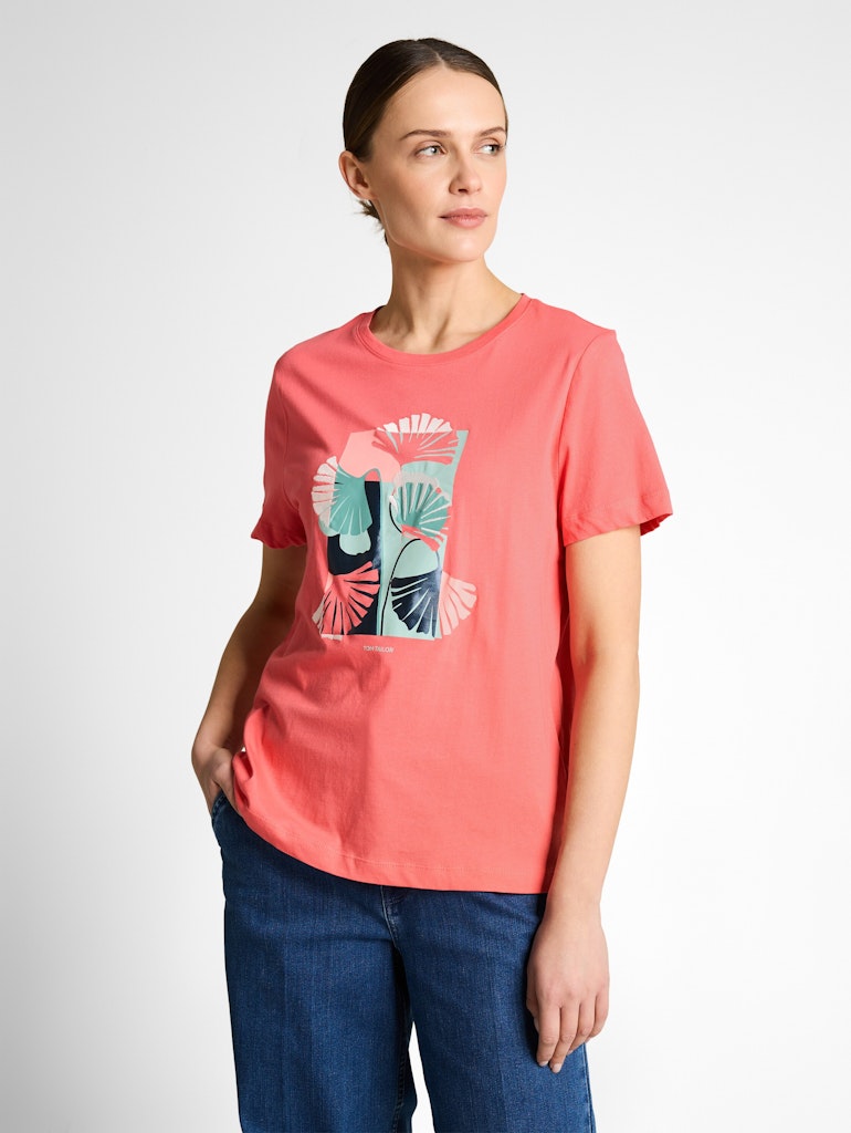 1051799 TOM TAILOR wmn - T-Shirt 40029 soft coral pink