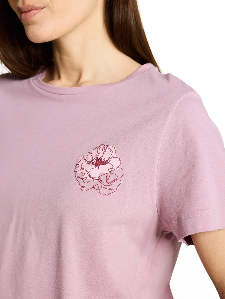 1050414 TOM TAILOR wmn - T-Shirt 36847 light elderberry