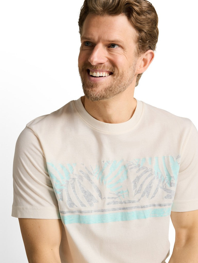 1050213 TOM TAILOR men - T-Shirt 10348 gardenia white