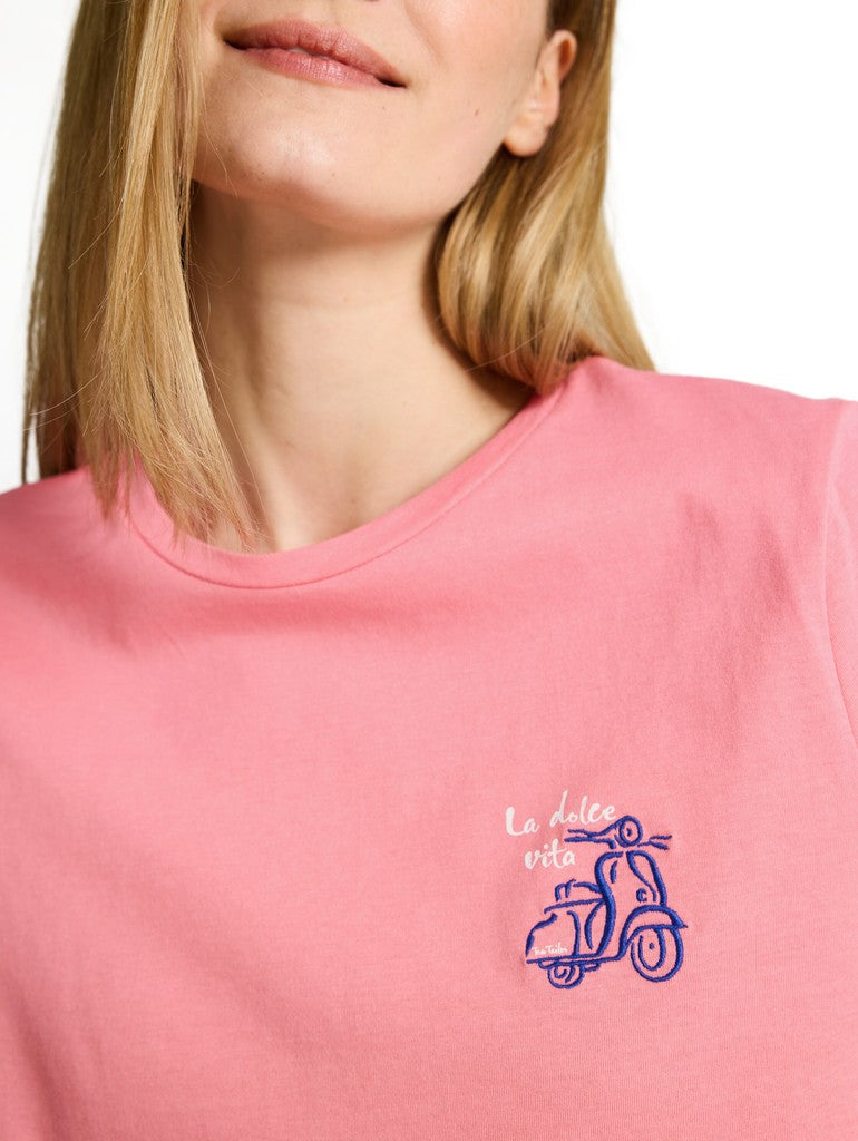 1050414 TOM TAILOR wmn - T-Shirt 40506 soft fuchsia pink