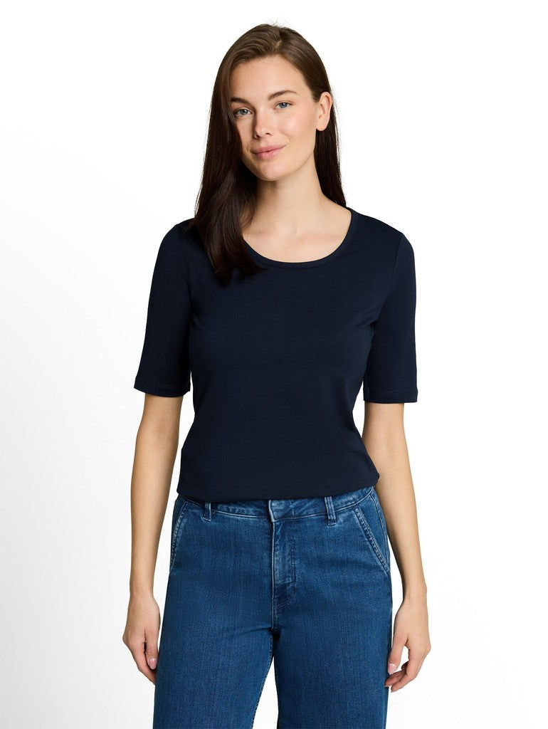1051232 TOM TAILOR wmn - Basic T-Shirt 10668 sky captain blue