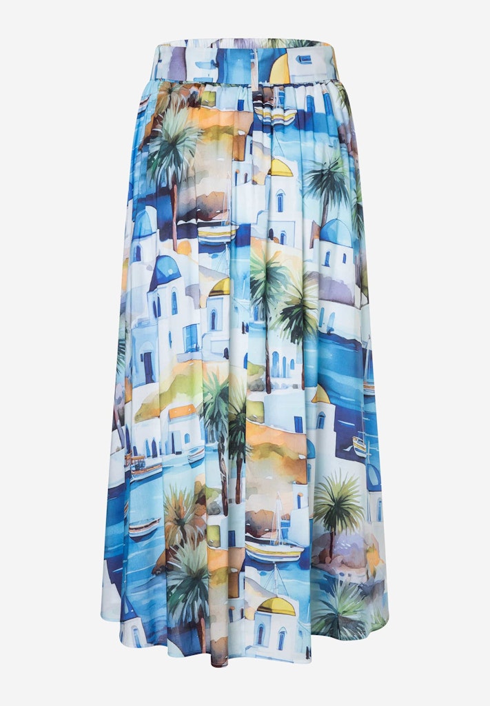 61055002 MORE&MORE - Voile Print Skirt 5323 summer print