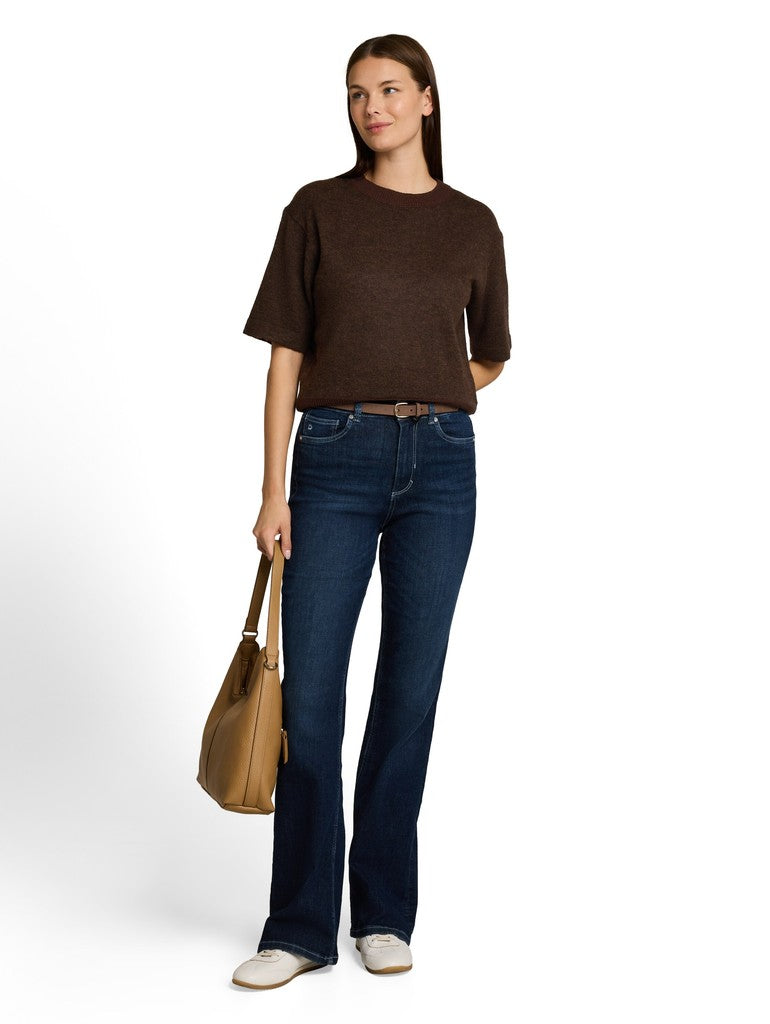 1053214 TOM TAILOR wmn - Pullunder 28343 java dark brown melange