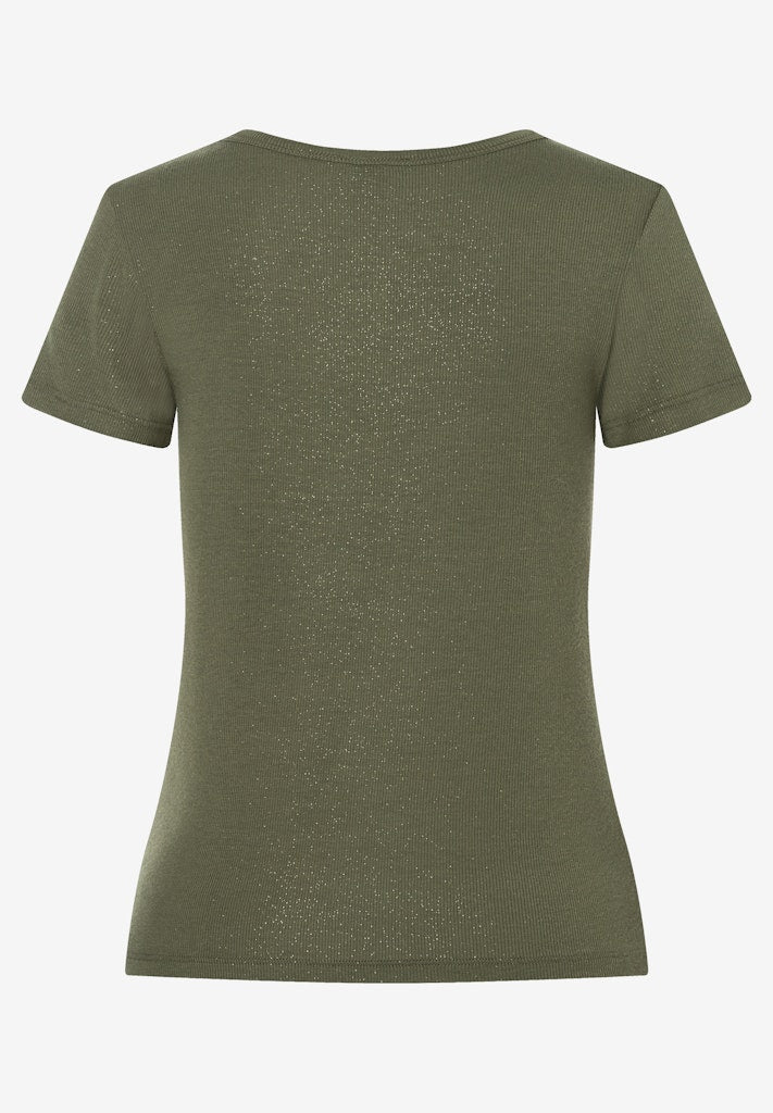 61060058 MORE&MORE - Shirt with Foil Effect 0682 jungle green