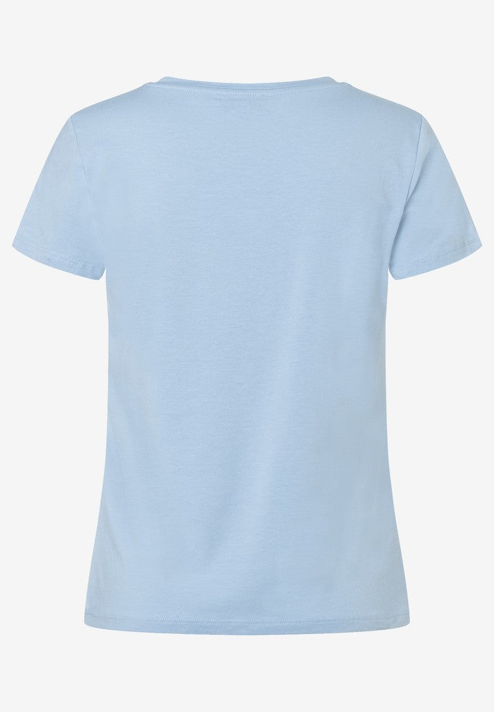 61030002 MORE&MORE - Shirt with Print Hope 0351 soft cloudblue