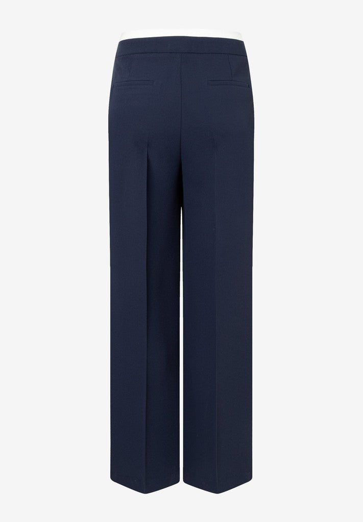 61034008 MORE&MORE - Fluent Twill Wide Leg Pants 0373 classic blue