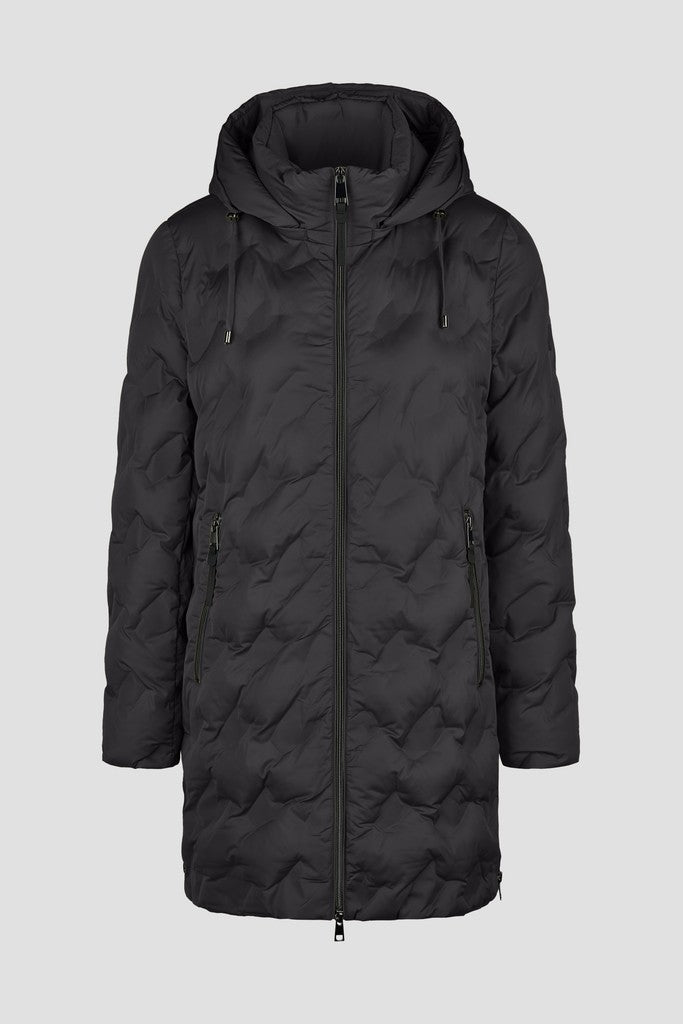 10560062 LEBEK - Steppmantel mit Kapuze Winter 999 black