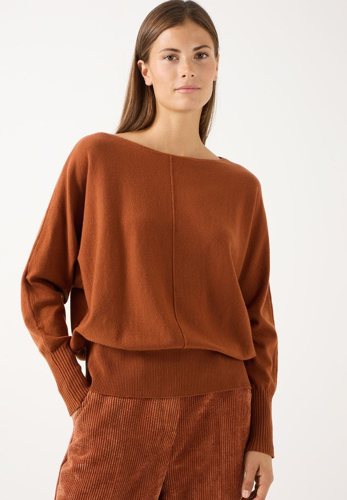 61081059 MORE&MORE - Dollman Pullover Longsleeve 0476 cinnamon