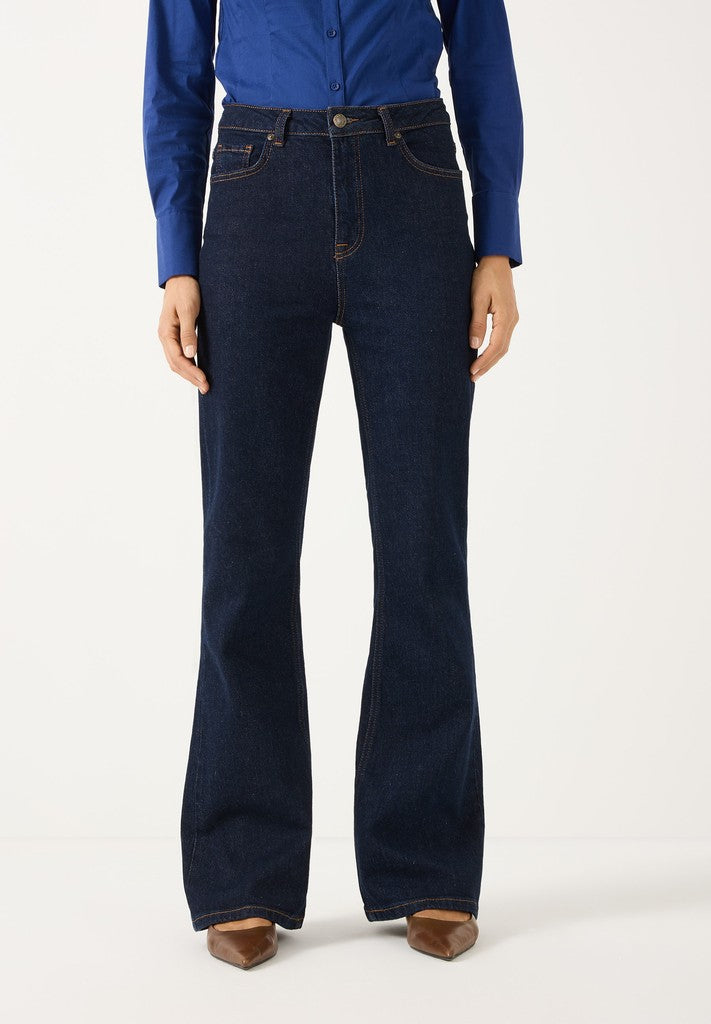 61084252 MORE&MORE - Blue Denim Flared Jeans 0970 denim