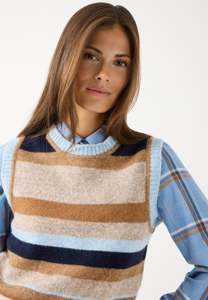 61081053 MORE&MORE - Pullunder 5373 multi stripe