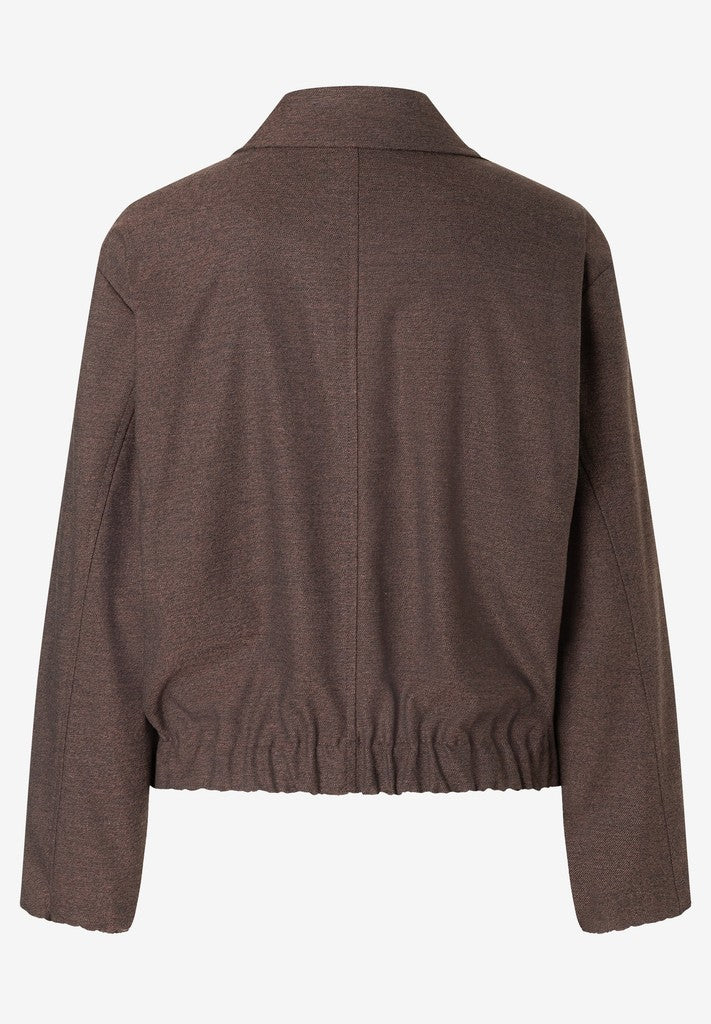 61926413 MORE&MORE - Soft Melange Blouson 2279 dark espresso melange