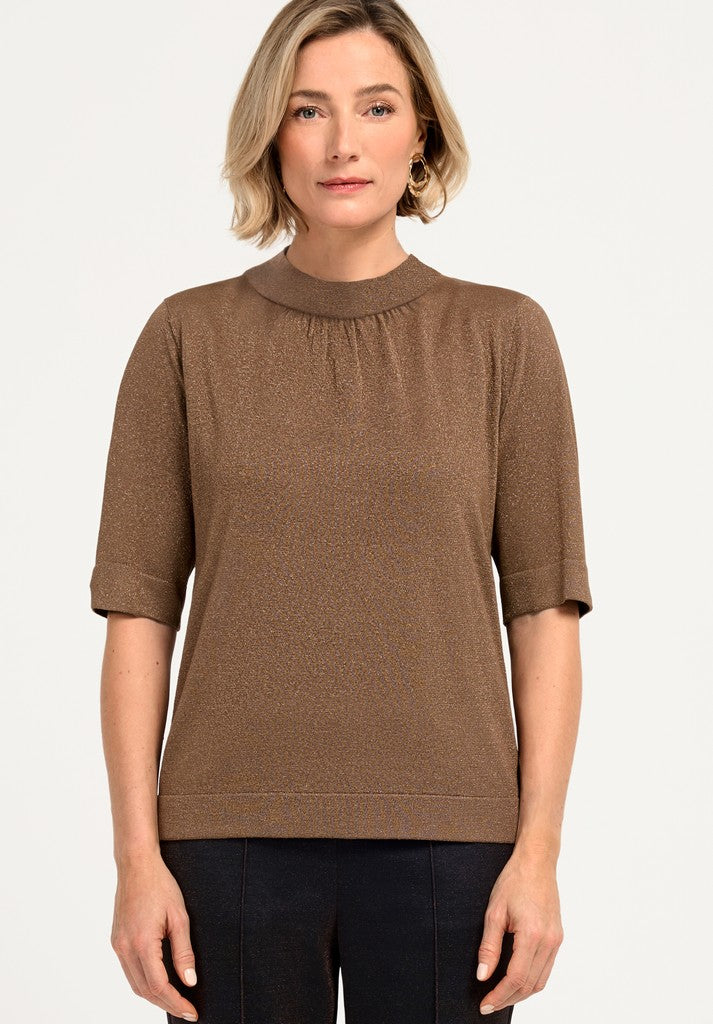 88019 BIANCA - NONA Strickshirt 684 cognac