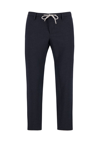 1446 JUMP - ALBERTO pants - Flannel Herringbone 899 navy