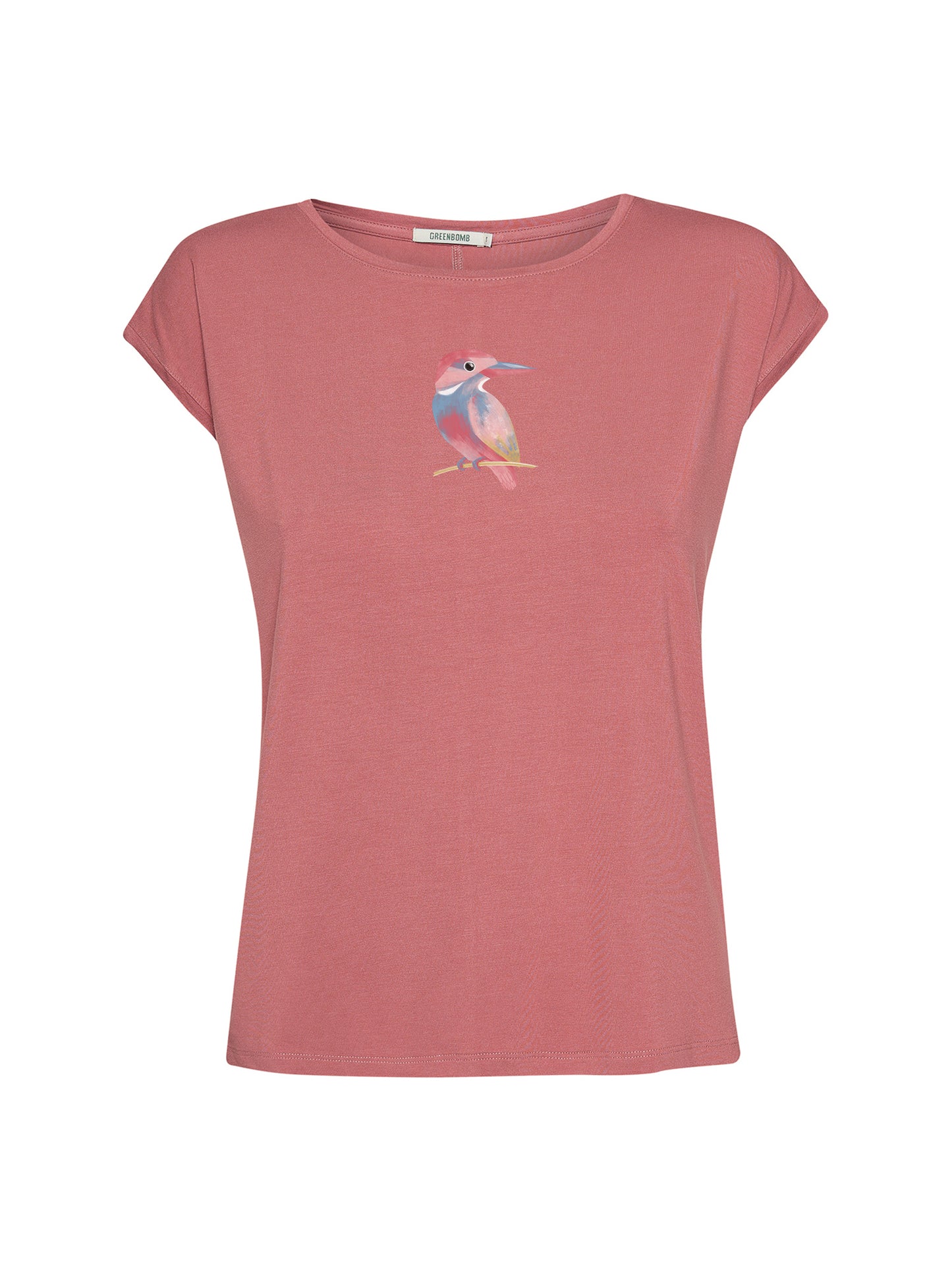 000027_8025 GREENBOMB wmn - T-Shirt dark rose