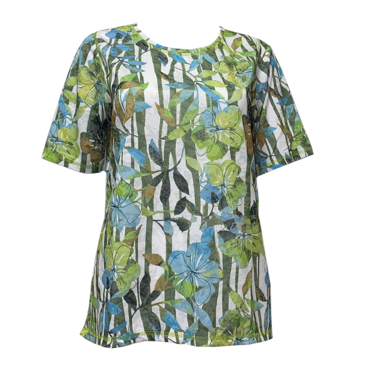 260688 CAPUCCINO Damen T-Shirt 500 grün druck