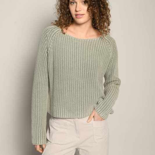 2547-020 AMBER&MOON - Pullover mit Raglanärmeln 357 schlamm