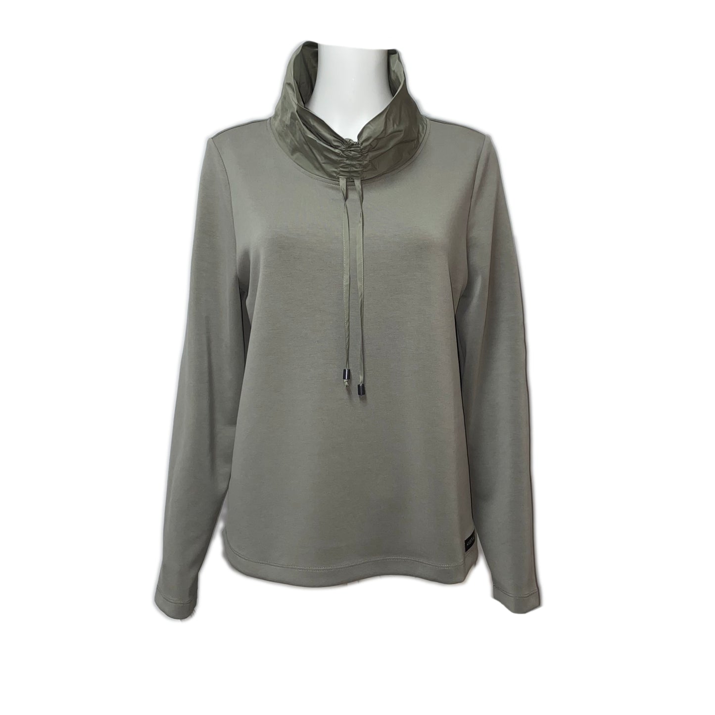 2506-023 AMBER&MOON - Pullover mit Kragen 357 schlamm