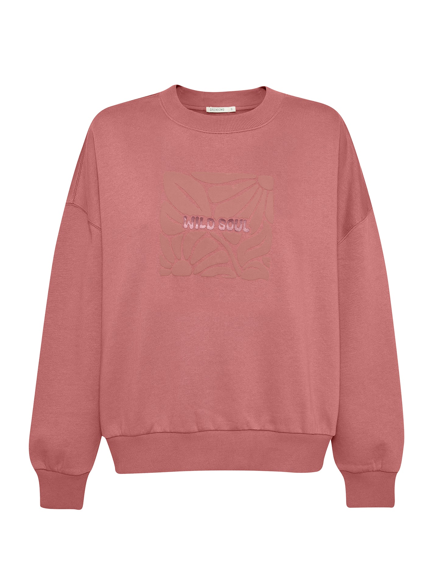 000027_8110 GREENBOMB wmn - Sweatshirt dark rose
