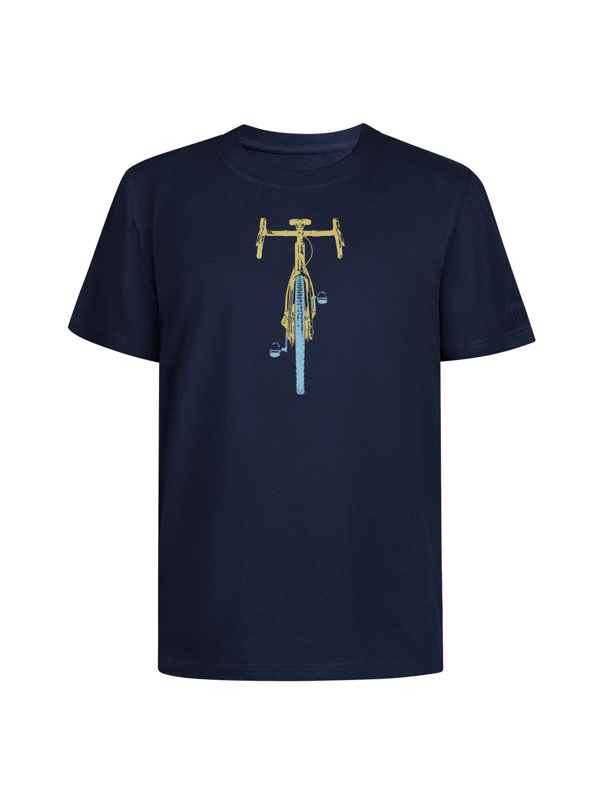 000027_8131 GREENBOMB men - Bike Front T-Shirt navy