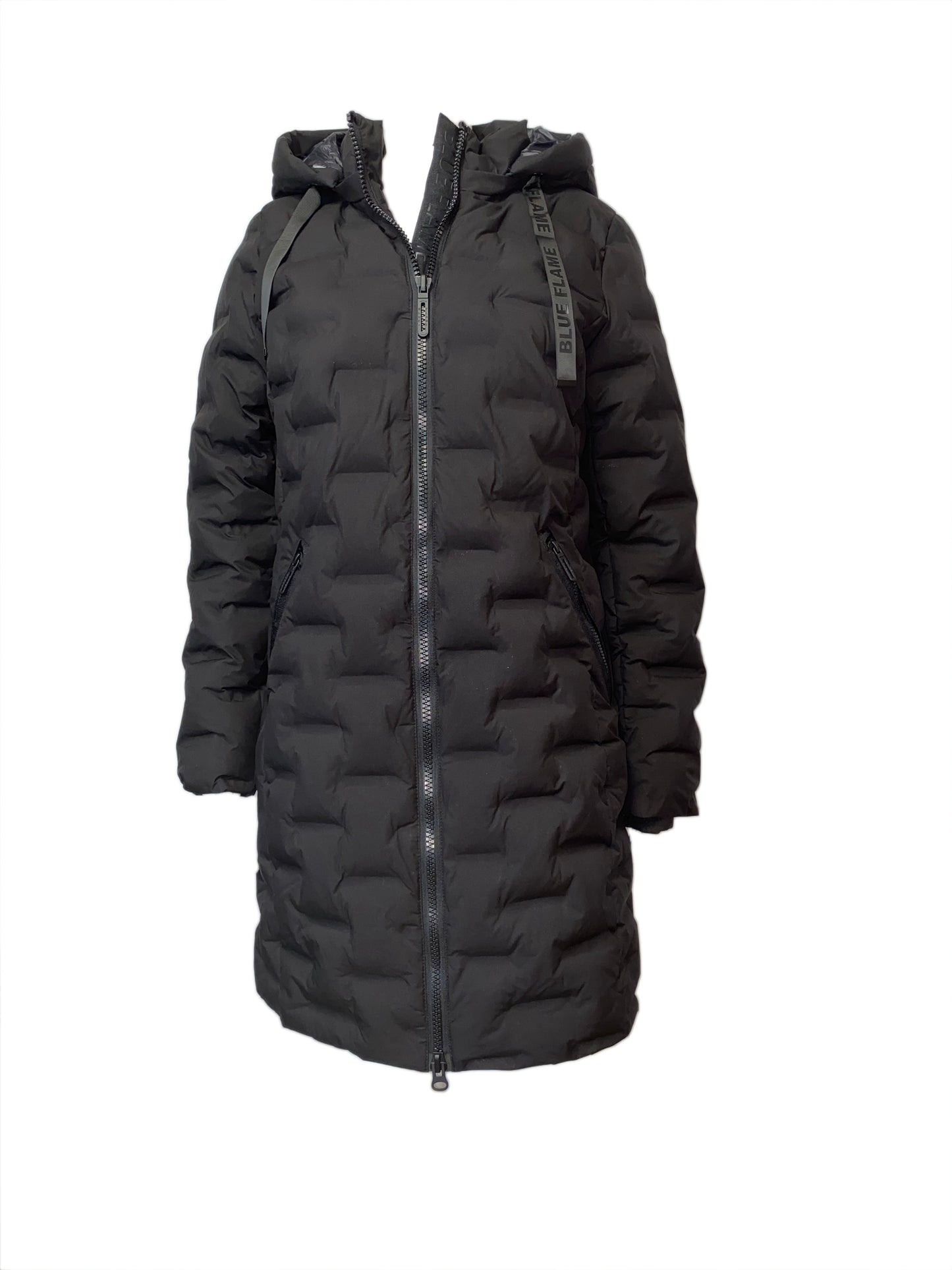 Z 60 318 BLUE FLAME - Damen Steppmantel 900 schwarz