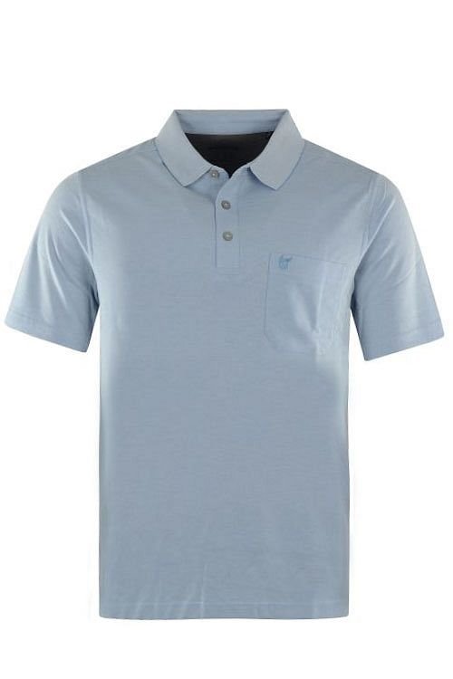 20079/3 HAJO - Poloshirt Softknit 621 hellblau